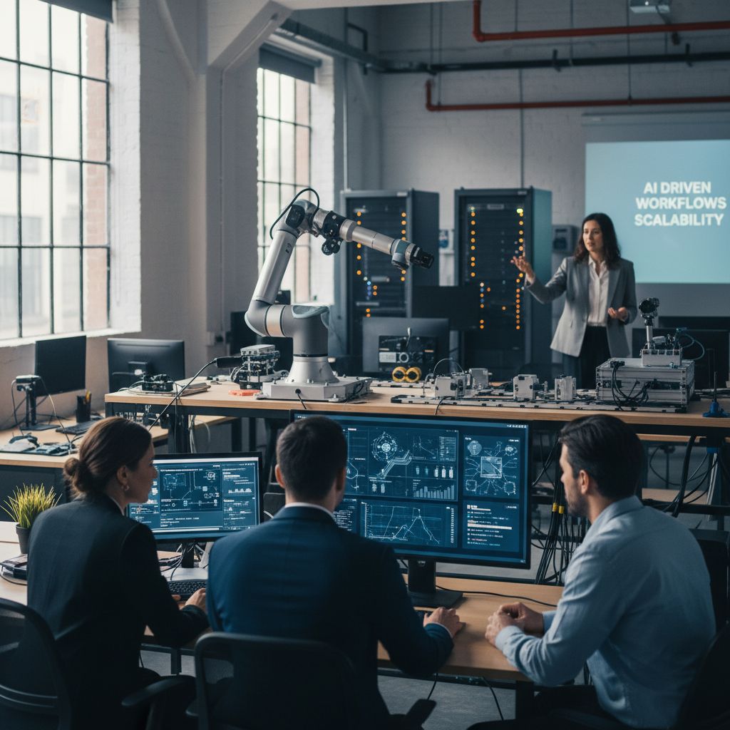 Machine Learning Business Transformation - AI Technology Visualization